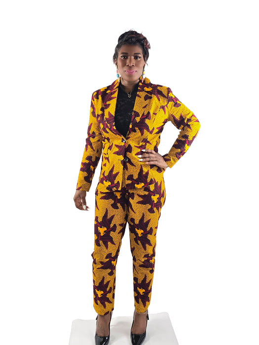 Chike Ankara Print Power Suit Set