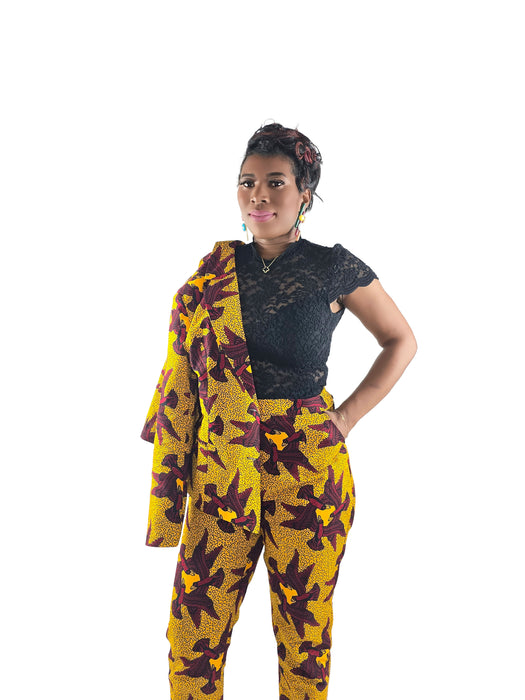 Chike Ankara Print Power Suit Set