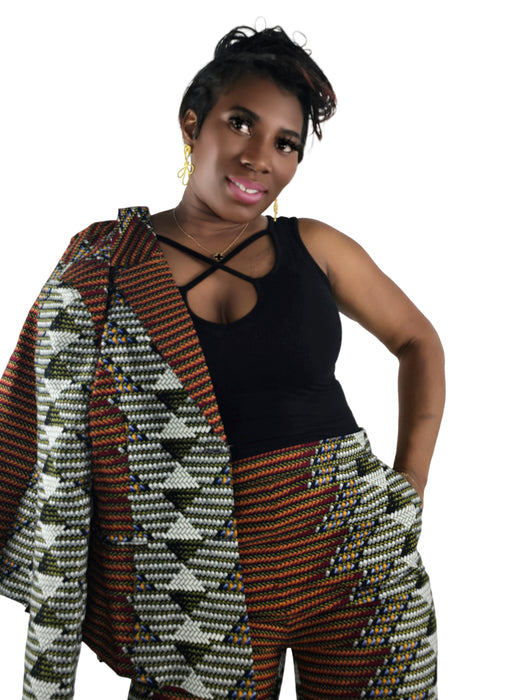 Nana Ankara Print Power Suit Set