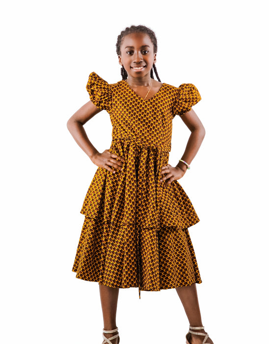 Mini Majesty Ankara Dress