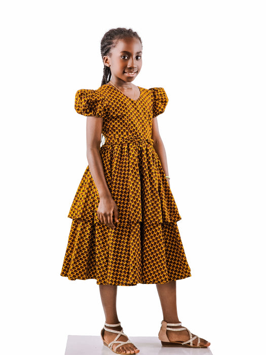 Mini Majesty Ankara Dress