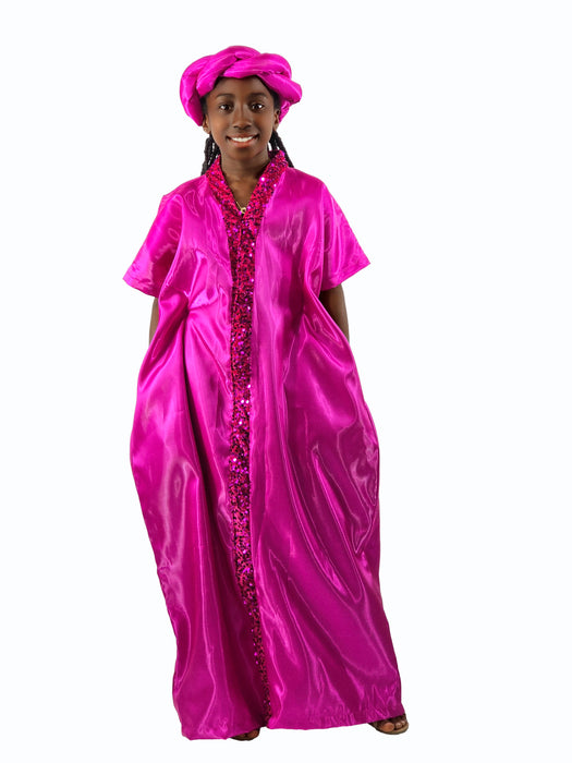 Royal Radiance Kids Satin Boubou