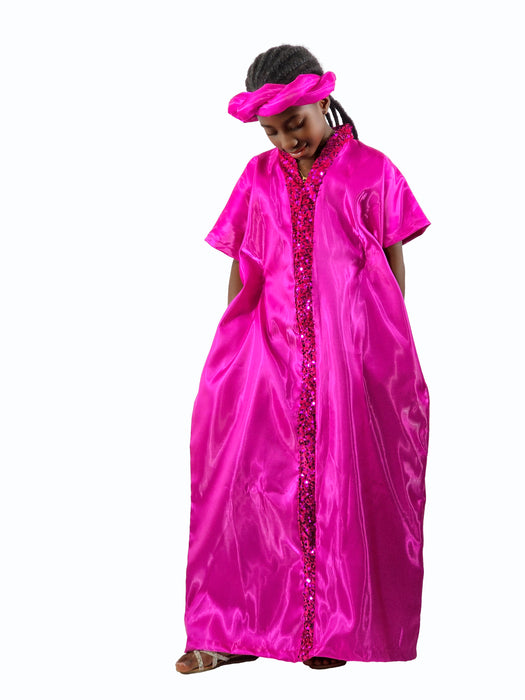 Royal Radiance Kids Satin Boubou