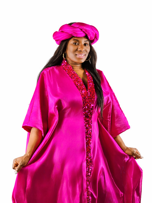Royal Radiance Satin Boubou