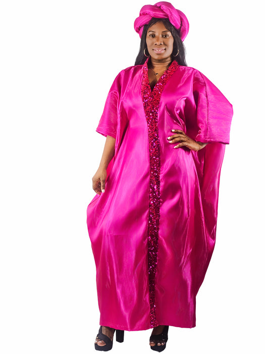 Royal Radiance Satin Boubou