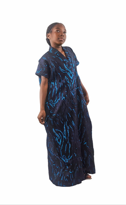 Royal Blue Mother & Daughter Boubou Set