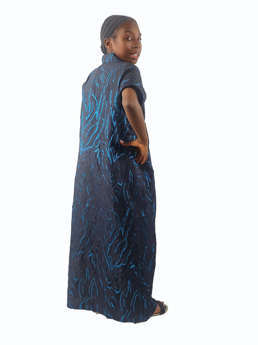 Girl’s Matching Royal Blue Boubou