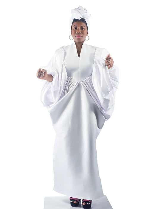 Luxe Silhouette Boubou White