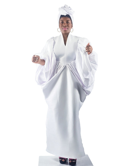 Luxe Silhouette Boubou White