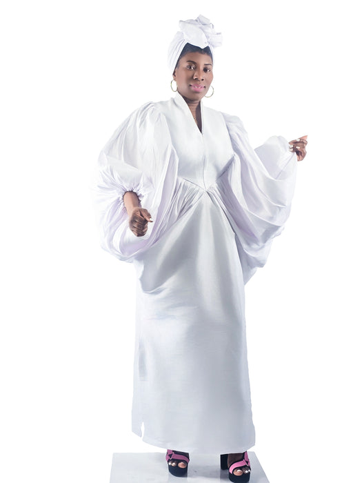 Luxe Silhouette Boubou White