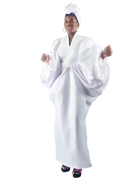 Luxe Silhouette Boubou White