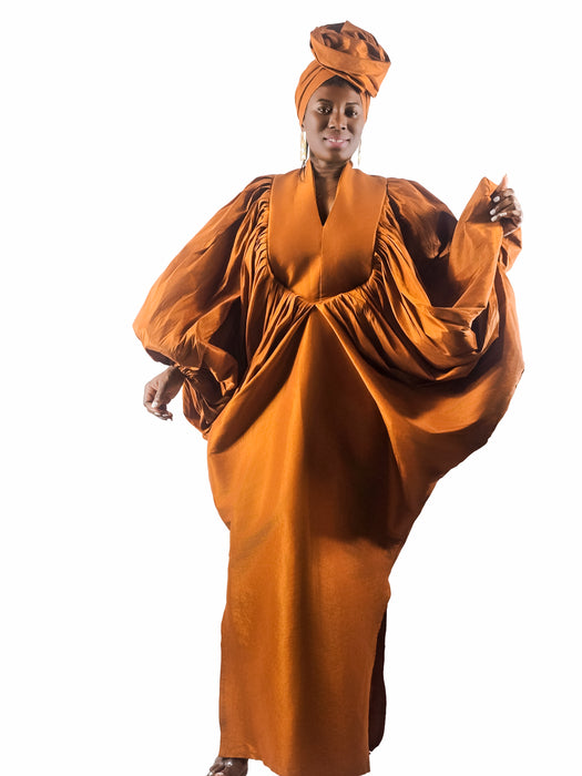 Luxe Silhouette Boubou Orange