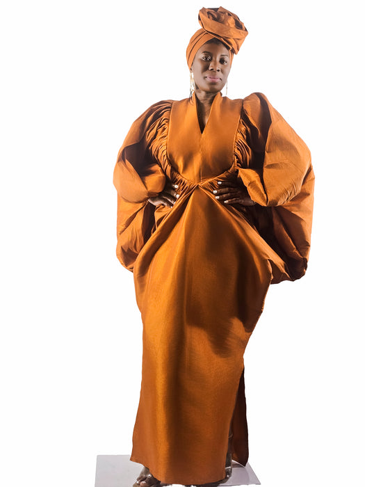 Luxe Silhouette Boubou Orange