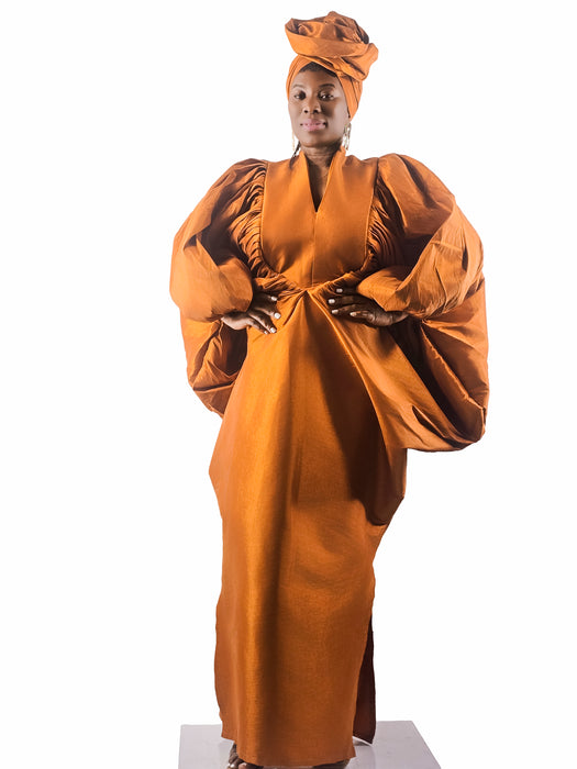 Luxe Silhouette Boubou Orange