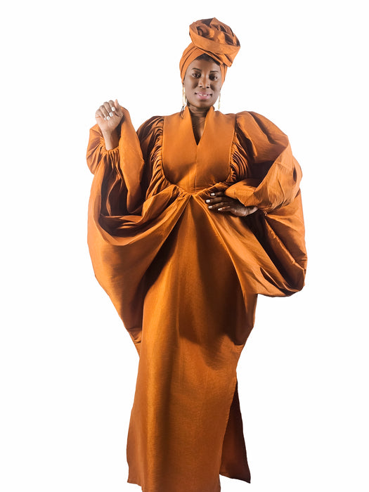 Luxe Silhouette Boubou Orange