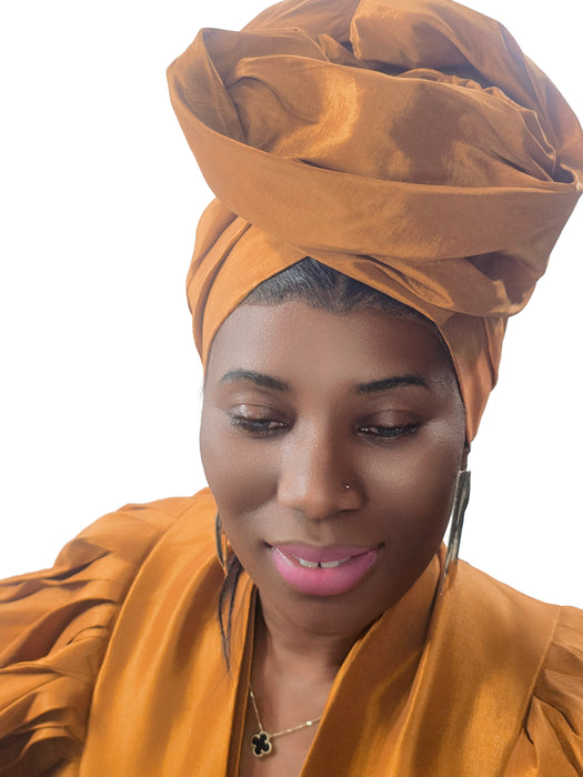 Elegant Pre-Tied Turban Wrap