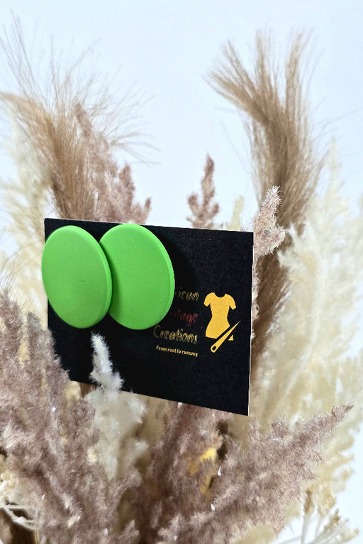 Brown circle Ear ring