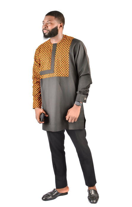 Bold Harmony Men’s Ankara Top