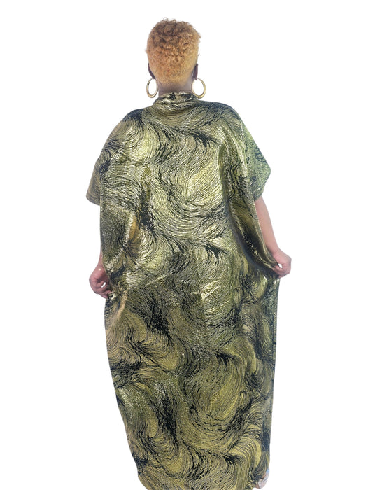 Majestic Grace Brocade Bubu Gold